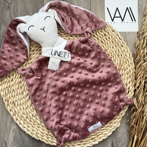 Szundi nyuszi névre szólóan - baba - mama - baba játékok - szundikendő, alvóka - Meska.hu