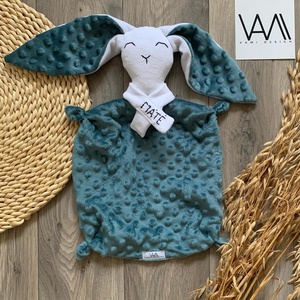 Szundi nyuszi névre szólóan - baba - mama - baba játékok - szundikendő, alvóka - Meska.hu