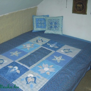 Ágytakaró szimpla ágyra 2 párnával , Otthon & Lakás, Babaszoba, gyerekszoba, Szett kiságyba, Patchwork, foltvarrás, Meska