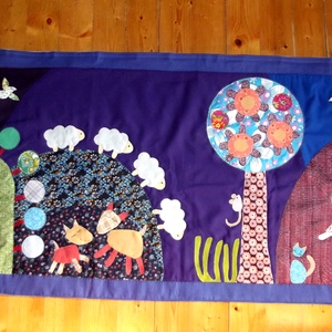 Manós falikép 160 x 70 cm - otthon & életmód - babaszoba, gyerekszoba - falvédő gyerekszobába - Meska.hu