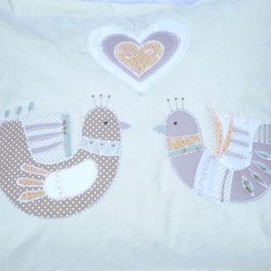 Esküvői párna 40x40 cm, Esküvő, Emlék & Ajándék, Nászajándék, Patchwork, foltvarrás, MESKA