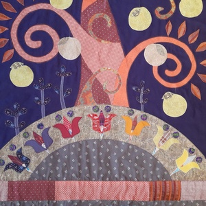 Életfás ágytakaró 240 x 220 cm - otthon & életmód - lakástextil - ágytakaró - Meska.hu