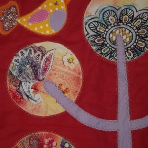 Életfás ágytakaró egyszemélyes ágyra, 120 x 200 cm - otthon & életmód - lakástextil - ágytakaró - Meska.hu