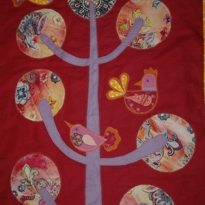 Életfás ágytakaró egyszemélyes ágyra, 120 x 200 cm - otthon & életmód - lakástextil - ágytakaró - Meska.hu