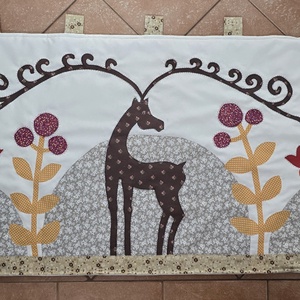 Falvédő szarvassal 200 x 70 cm - otthon & életmód - lakástextil - falvédő - Meska.hu
