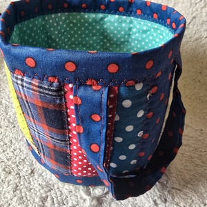 Henger alakú textil tároló fülekkel - táska & tok - bevásárlás & shopper táska - shopper, textiltáska, szatyor - Meska.hu