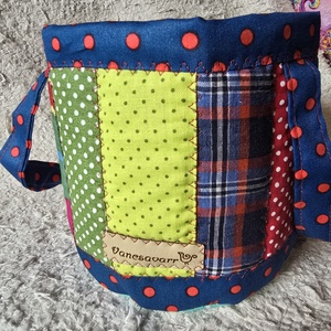 Henger alakú textil tároló fülekkel - táska & tok - bevásárlás & shopper táska - shopper, textiltáska, szatyor - Meska.hu