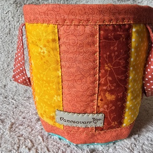 Henger alakú textil tároló fülekkel - táska & tok - bevásárlás & shopper táska - shopper, textiltáska, szatyor - Meska.hu