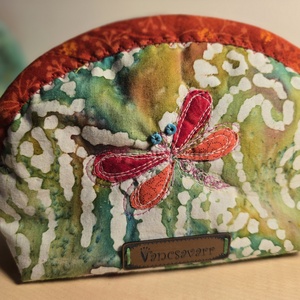 Szitakötős, batikolt mintás neszesszer - táska & tok - neszesszer - Meska.hu