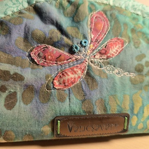 Szitakötős, batikolt mintás neszesszer - táska & tok - neszesszer - Meska.hu