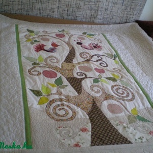 Életfás ágytakaró egyszemélyes ágyra -  - Meska.hu