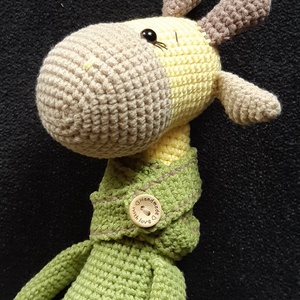 Sálas, zsiráf fiú, amigurumi - játék & sport - plüssállat & játékfigura - zsiráf - Meska.hu