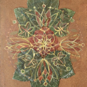borostyán mandala, Otthon & Életmód, Dekoráció, Spiritualitás, Mandala, Festészet, Festett tárgyak, MESKA