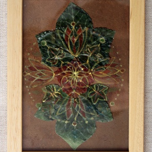 borostyán mandala - otthon & életmód - dekoráció - spiritualitás - mandala - Meska.hu
