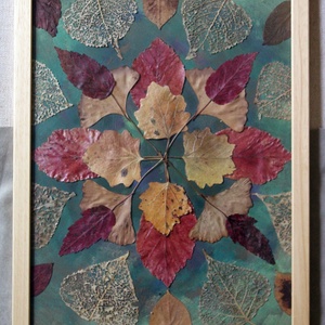 falevél mandala, nagy - otthon & életmód - dekoráció - spiritualitás - mandala - Meska.hu