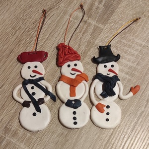 Hóember karácsonyfadísz - Meska.hu