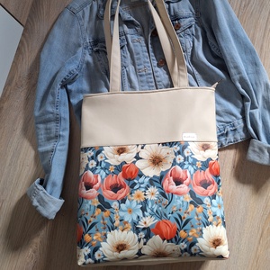 Virágos shopper  - Meska.hu
