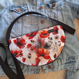 Pipacsos crossbody, Táska & Tok, Kézitáska & válltáska, Válltáska, Varrás, MESKA