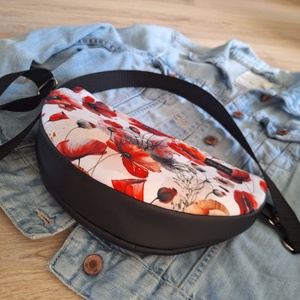 Pipacsos crossbody - táska & tok - kézitáska & válltáska - válltáska - Meska.hu