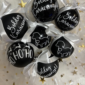 Egyedi karácsonyi gömb - karácsony - karácsonyi lakásdekoráció - ünnepi asztaldekoráció - Meska.hu