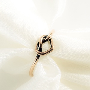 love knot - vörösréz gyűrű -  - Meska.hu