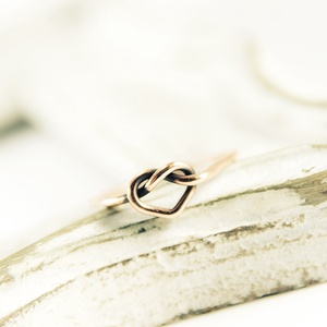 love knot - vörösréz gyűrű -  - Meska.hu