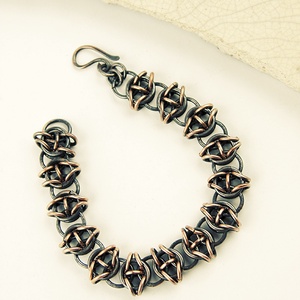 Kelta  látomás - férfi, unisex chainmaille karkötő - ékszer - karkötő - lánc karkötő - Meska.hu
