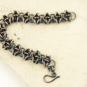 Kelta  látomás - férfi, unisex chainmaille karkötő - ékszer - karkötő - lánc karkötő - Meska.hu