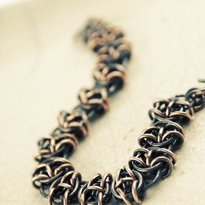 Kelta  látomás - férfi, unisex chainmaille karkötő - ékszer - karkötő - lánc karkötő - Meska.hu