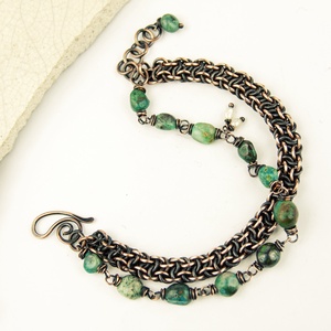 vipera berus - chainmaille karkötő krizokollával -  - Meska.hu