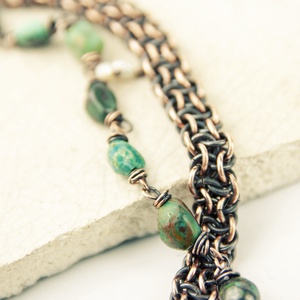 vipera berus - chainmaille karkötő krizokollával -  - Meska.hu
