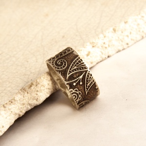 Henna - alpakka gyűrű  - ékszer - gyűrű - kerek gyűrű - Meska.hu