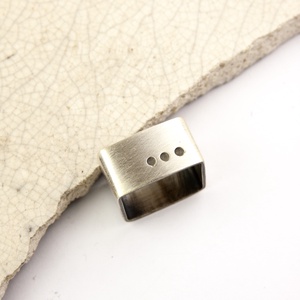 Satöbbi - szögletes ezüst gyűrű, Ékszer, Gyűrű, Statement gyűrű, Ékszerkészítés, Ötvös, MESKA