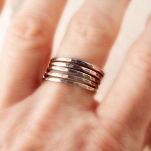 Kaméleon -rakásolható ezüst gyűrű - ékszer - gyűrű - vékony gyűrű - Meska.hu