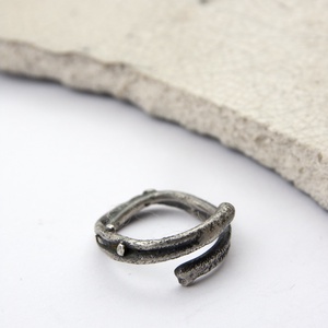 Ent - ezüst gyűrű, Ékszer, Gyűrű, Vékony gyűrű, Ékszerkészítés, Ötvös, MESKA