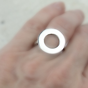 O - ezüst gyűrű - Meska.hu