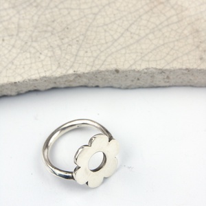 Flóra - ezüst gyűrű - ékszer - gyűrű - figurális gyűrű - Meska.hu