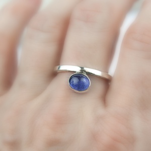 Hakuna matata - ezüst gyűrű tanzanittal - Meska.hu