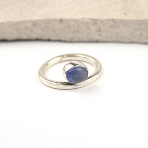 Hakuna matata - ezüst gyűrű tanzanittal - ékszer - gyűrű - vékony gyűrű - Meska.hu