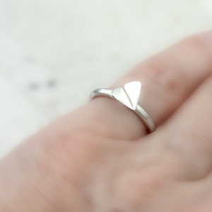 Moth - ezüst gyűrű - ékszer - gyűrű - vékony gyűrű - Meska.hu