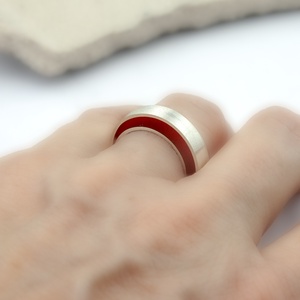 Vérvonal - ezüst gyűrű - ékszer - gyűrű - kerek gyűrű - Meska.hu