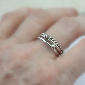 Konstelláció - ezüst gyűrű - ékszer - gyűrű - vékony gyűrű - Meska.hu
