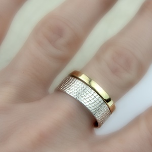 Szintézis - ezüst gyűrű - ékszer - gyűrű - kerek gyűrű - Meska.hu