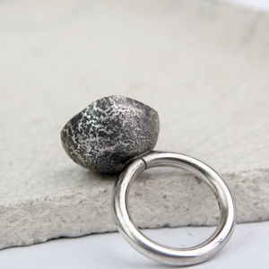 Void - ezüst gyűrű - ékszer - gyűrű - statement gyűrű - Meska.hu