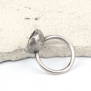 Csészegomba - ezüst gyűrű - ékszer - gyűrű - figurális gyűrű - Meska.hu