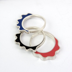 Grafitvirág - ezüst gyűrű - ékszer - gyűrű - statement gyűrű - Meska.hu