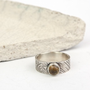 Napfonat - ezüst gyűrű citrinnel - ékszer - gyűrű - kerek gyűrű - Meska.hu