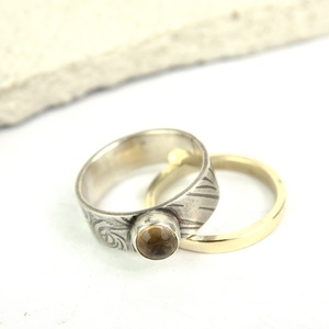 Napfonat - ezüst gyűrű citrinnel - ékszer - gyűrű - kerek gyűrű - Meska.hu