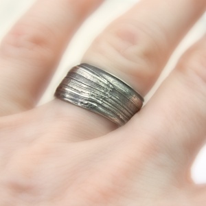 Wabi sabi - ezüst gyűrű - ékszer - gyűrű - statement gyűrű - Meska.hu