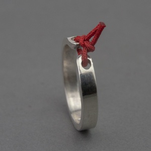 Kötés  - ezüst gyűrű - ékszer - gyűrű - statement gyűrű - Meska.hu